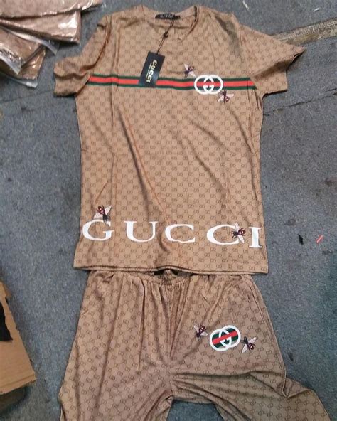 gucci shirt and short set|farfetch Gucci shorts uk.